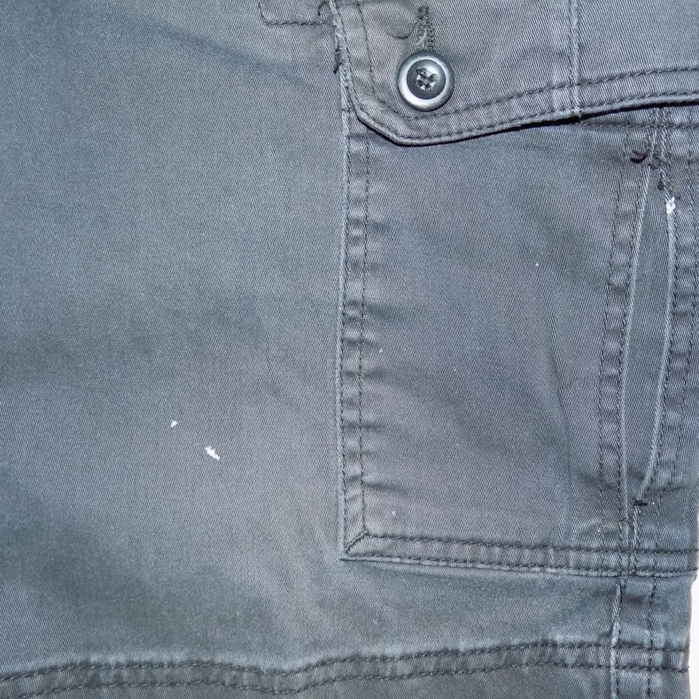 St Johns Bay Mens Cargo Shorts Black Comfort‎ Stretch Size 32 Casual Everyday - Picture 6 of 7